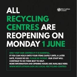 recycling centres reopening recycling centres reopening
