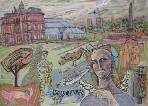 An image relating to Take a virtual tour of striking new art exhibition at Linlithgow Burgh Halls