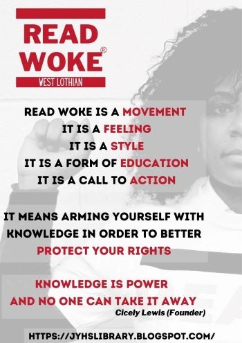 Read Woke - Cicely Lewis quote poster