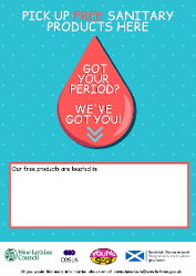Period Products Poster - Outside Building