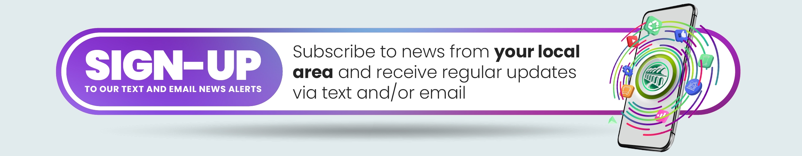 Sign-up to our text message and e-newsletters