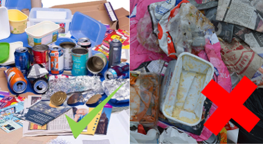 tick and cross recycling