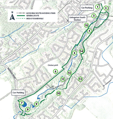 Map of Murieston Route