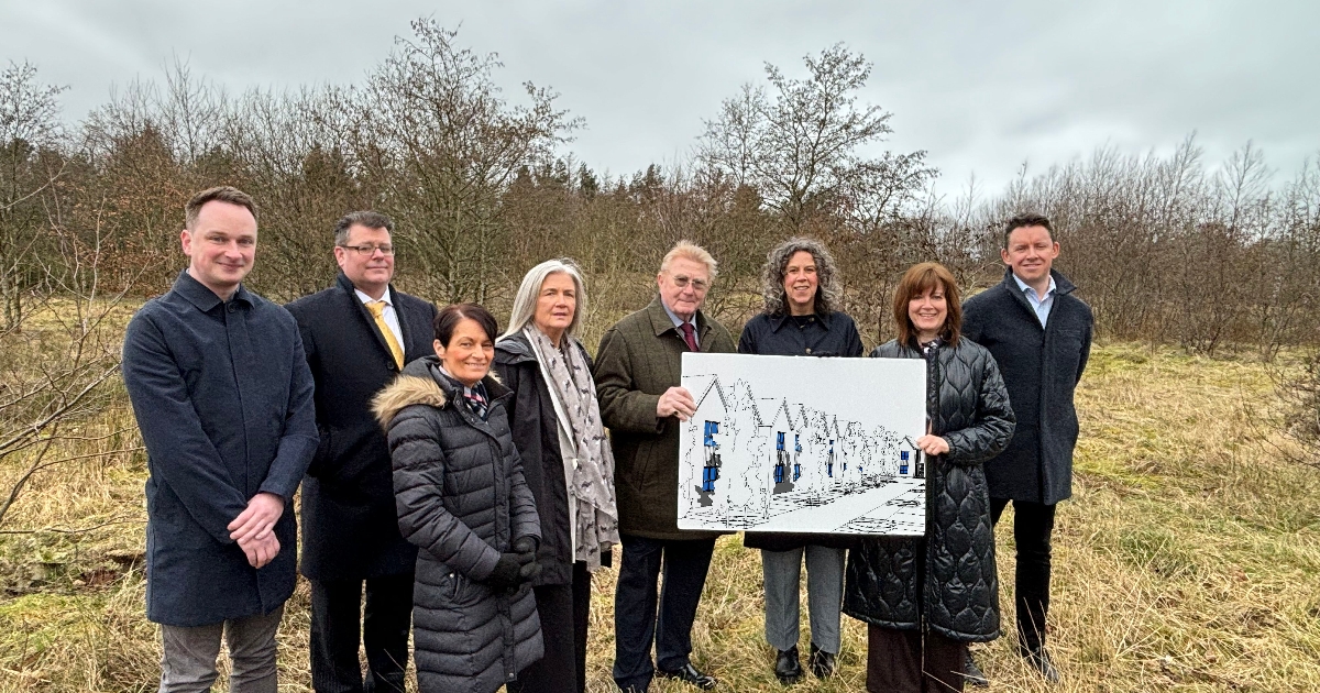 Visit to new social housing site in Livingston West Lothian Council