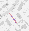 Map of footpath closure on Glebe Avenue