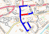 Map of closure on Union Road