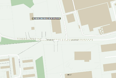 Map of suspension on Drovers Road