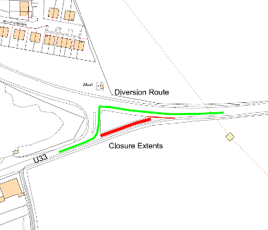 Map of closure on U33