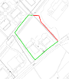 Map of closure on Follyburn Path