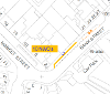 Map of suspension on Bank Street