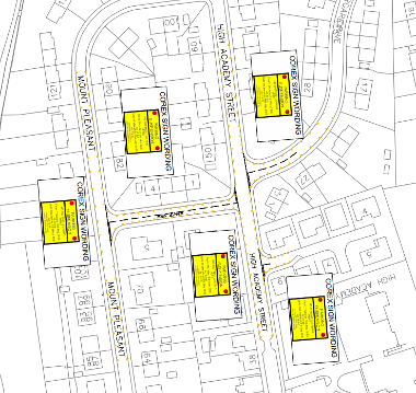 Map of parking suspensions in Armadale