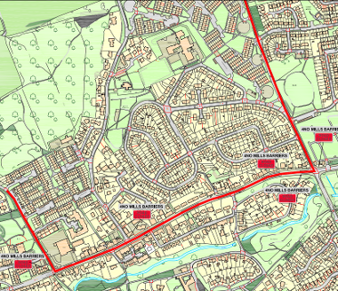 Map of closures for Uphall Gala