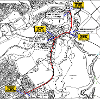 Map of closures for Mid Calder gala