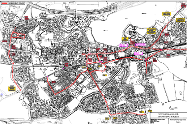 Map of closures for Linlithgow Marches
