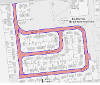 Map of closure on Bedlormie Drive