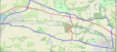 Map of closure on B8046