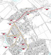 Map of closures for East Calder Gala