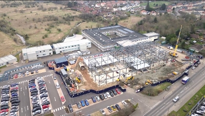 St Kentigern's April 25 Aerial view of St Kentigern's construction from April 2025