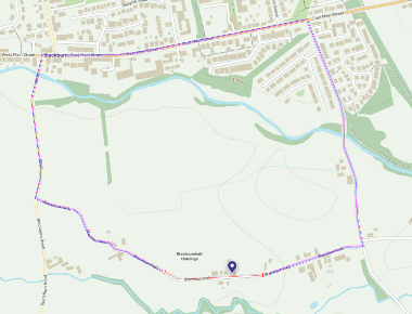 Map of closure at Blackburnhall Holdings