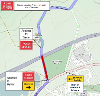 Map of closure for Linlithgow Jousting event