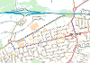 Map of closure on West Main Street