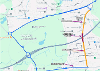 Map of closure on Bathgate Road