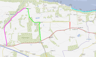 Map of closures at Hopetoun House