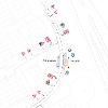 Map of footpath closure on Ladywell East Road