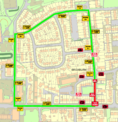 Phase 1 closure Aitken Orr Drive