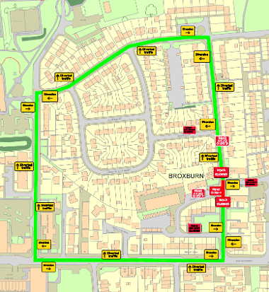 Phase 2 closure on Aitken Orr Drive