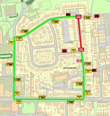 Phase 4 closure on Aitken Orr Drive