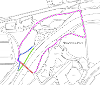 Map of closure on Sports Centre footbridge