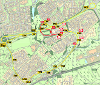 Map and diversion of Dedridge East Road/Murieston East Road