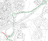 Map of closure on A7066