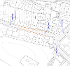 Map of suspension on Main Street