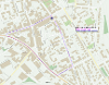 Map of closure on Mid Street