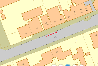 Map of suspension on West Main Street