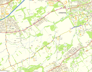 Map of closure at Gaveside