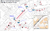 Map of parking suspension on Main Street