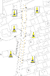 Map of suspension on Manse Road