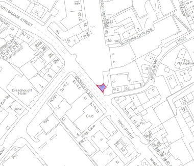 Map of closure on George Place