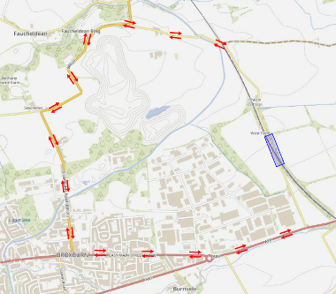 Map of closure at Peniel Place