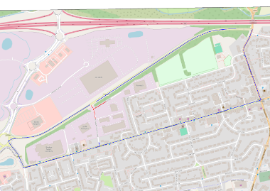 Map of closure at Murraysgate