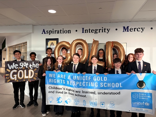 Pupils at Sinclair Academy in Winchburgh celebrate award