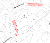 Map of closure on Glenwood Drive