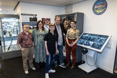 Film Director Michael Caton-Jones at the opening of the new exhibition