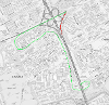Map of closure on Cousland Road