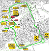 Map of closure on Middleton Road