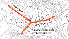 Map of parking suspension on Main Street and Harthill Road