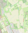 Map of closure at West Binny